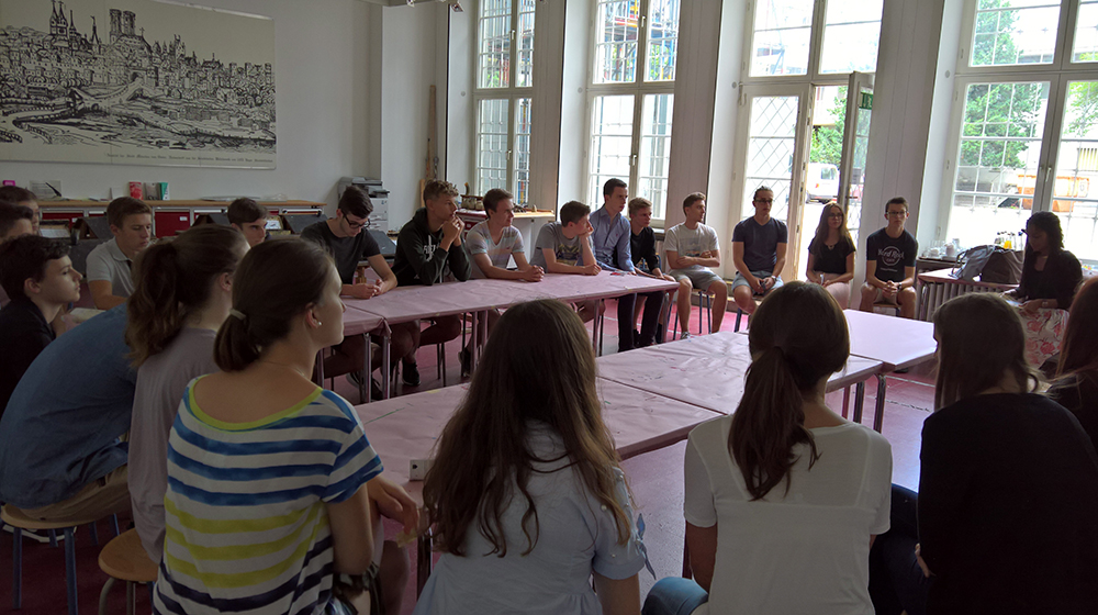 Zum kulturellen Austausch in München waren am Mittwoch Schüler der Q11.
