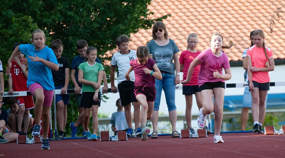 Unter anderem die Sprintkünste waren beim Sportfest gefragt bei den Schülerinnen und Schülern der Unterstufe.