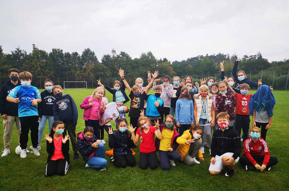Viel Freude beim Begrüßungsnachmittag am Mittwoch hatten die Schülerinnen und Schüler der fünften Klassen mit den Tutoren.