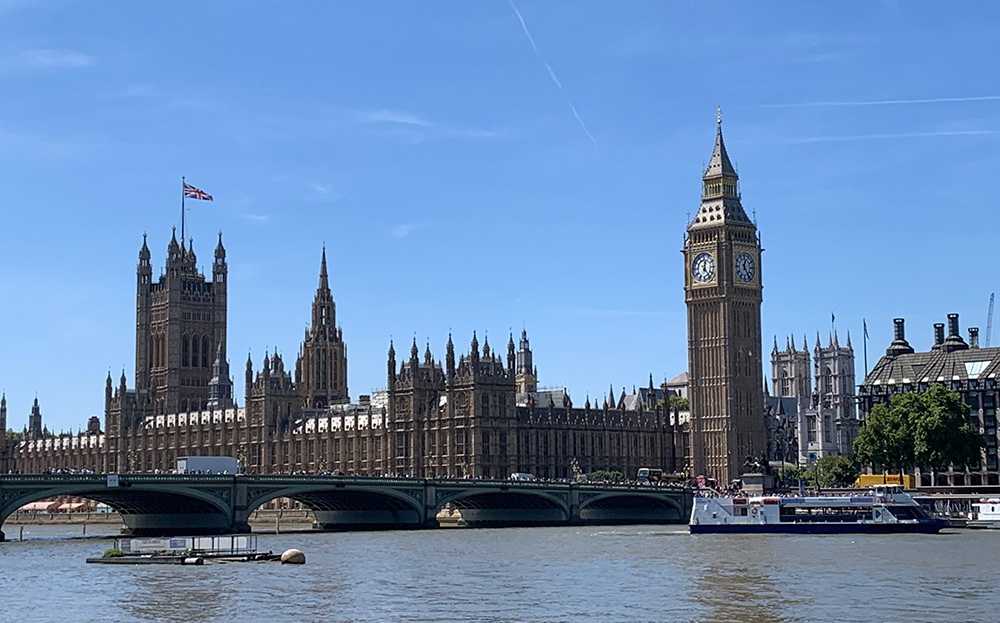 Big Ben als Ziel der Reise.